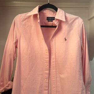 Brand new unworn Ralph Lauren Pink classic fit oxford shirt